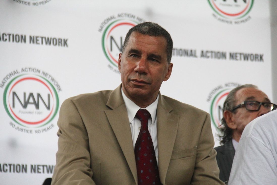Former Governor David Paterson was one of many speakers at the rally.
